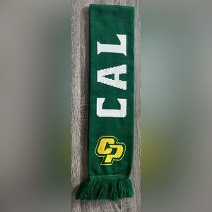Cal Poly “Somos Mustangs” Green Gold and White Knit Scarf